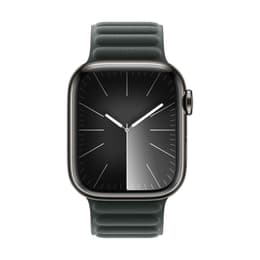 Apple Watch (Series 8) 2022 GPS 41 mm - Aluminium Zwart - Sportbandje Zwart