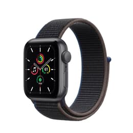 Apple Watch (Series SE) 2020 GPS + Cellular 40 mm - Aluminium Spacegrijs - Geweven sportbandje Zwart