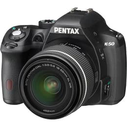 Spiegelreflexcamera Pentax K-50 - Zwart + lens Pentax DA 18-55mm f/3.5-5.6 AL WR