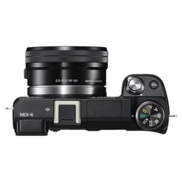 Hybride camera Sony Alpha NEX-6 - Zwart + Lens Sony E 16-50mm F3.5-5.6 PZ OSS