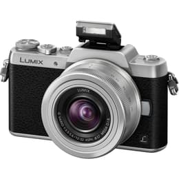 Hybride Panasonic Lumix G DMC-GF7 - Zilver/Zwart + Lens  12-32mm f/3.5-5.6