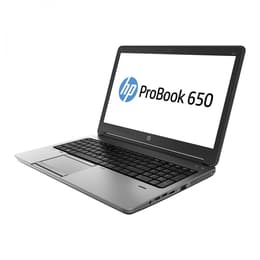 HP Probook 650 G1 15" Core i5 2,5 GHz  - SSD 120 GB - 4GB AZERTY - Frans