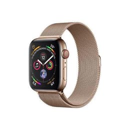 Apple Watch (Series 4) 40 mm - Roestvrij staal Goud - Milanees Goud