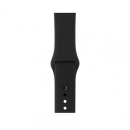 Apple Watch (Series 3) September 2017 38 mm - Aluminium Spacegrijs - Armband Sport armband Zwart