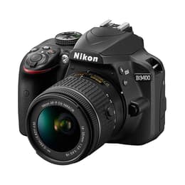 Reflex Nikon D3400 - Zwart + Lens Nikon 18-55mm f/3.5-5.6G