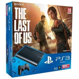 Console Sony Playstation 3 500GB Zwart + Controller + Game The Last of Us
