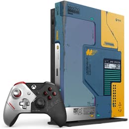 Xbox One X 1000GB - Geel/Blauw - Limited edition CyberPunk 2077 + CyberPunk 2077