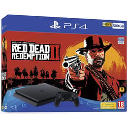 PlayStation 4 Slim 500GB - Jet black + Red Dead Redemption II