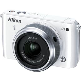 Hybride Camera Nikon S1 Wit + Lens Nikon Nikkor 11-27.5 mm f/3.5-5.6 + Nikon Nikkor 30-110 mm f/3.8-5.6
