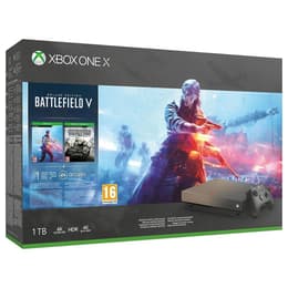 Xbox One X 1000GB - Ouro graduado - Limited edition Gold Rush Special + Battlefield V + Battlefield 1943
