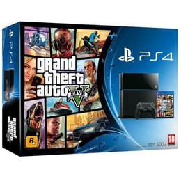 PlayStation 4 500GB - Zwart + Grand Theft Auto V