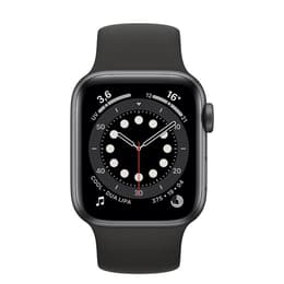 Apple Watch (Series 6) September 2020 40 mm - Aluminium Spacegrijs - Armband Sport armband Zwart