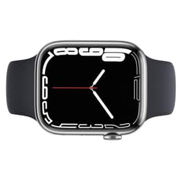 Apple Watch Series 7 (2021) GPS + Cellular 45 mm - Roestvrij staal Zilver