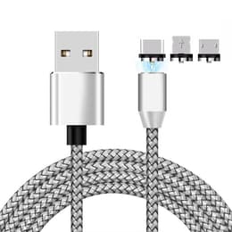 Smartphone oplader Shop-Story Magnetic Cable Silver