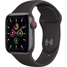 Apple Watch (Series SE) 2020 GPS + Cellular 40 mm - Aluminium Grijs - Sportbandje Zwart