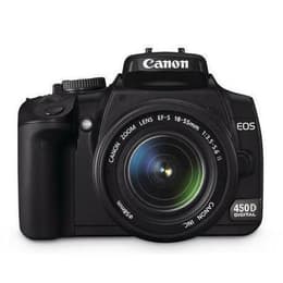 Spiegelreflexcamera Canon EOS 450D - Zwart + Canon 18-55mm f/3.5-5.6