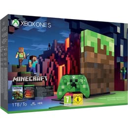 Xbox One S 1000GB - Bruin - Limited edition Minecraft + Minecraft