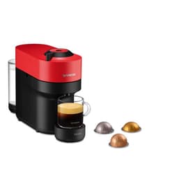 Espresso met capsules Compatibele Nespresso Krups Vertuo Pop L - Rood/Zwart