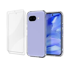Hoesje Google Pixel 9a en 2 beschermende schermen - TPU - Transparant