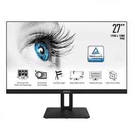 27-inch MSI PRO MP271P 1920 x 1080 LCD Beeldscherm Zwart