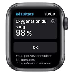 Apple Watch (Series 6) 2020 GPS + Cellular 44 mm - Aluminium Spacegrijs - Zwart