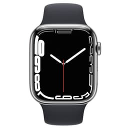 Apple Watch Series 7 (2021) GPS + Cellular 45 mm - Roestvrij staal Zilver