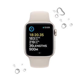 Apple Watch Series SE 2 (2022) GPS + Cellular 44 mm - Aluminium Sterrenlicht - Sportbandje Sterrenlicht