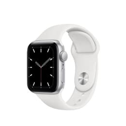 Apple Watch Series 5 (2019) GPS 40 mm - Aluminium Zilver - Sportbandje Wit