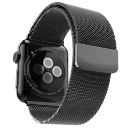 Apple Watch (Series 2) 2016 GPS 42 mm - Roestvrij staal Zwart - Milanees Zwart