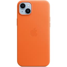 Apple Leren hoesje iPhone 14 Plus Leren hoesje - Leer Oranje