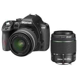 Reflex K-50 - Zwart + Pentax SMC DA 18-55mm f/3.5-5.6 AL WR + SMC DA 50-200mm f/4-5.6 ED f/3.5-5.6 + f/4-5.6