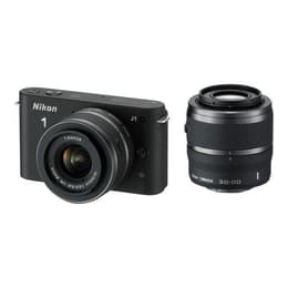 1 J1 - Zwart + Nikon Nikkor 1 10-30mm f/3.5-5.6 VR + Nikkor 1 30-110mm f/3.8-5.6 VR f/3.5-5.6 + f/3.8-5.6
