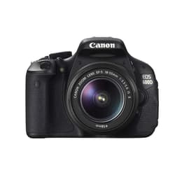 Reflex Canon EOS 600D - Zwart + Lens Canon EF-S 18-55mm f/3.5-5.6 IS II