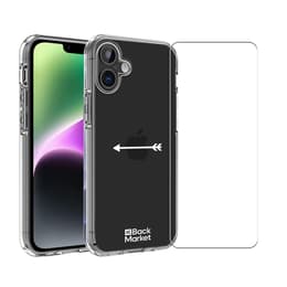 Back Market Hoesje iPhone 17 en beschermend scherm - 60% Gerecycled Plastic - Transparant