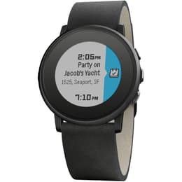 Horloges Pebble Time Round - Zwart