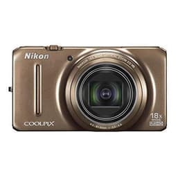 Compactcamera Coolpix S9200 - Goud + Nikon Nikkor Wide Optical Zoom ED VR 25-450 mm f/3.5-5.9 f/3.5-5.9