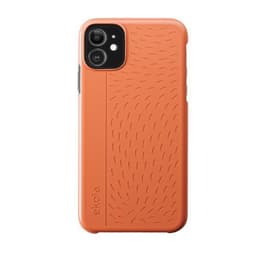 Hoesje iPhone 11 / Xr - Natuurlijk materiaal - Oranje