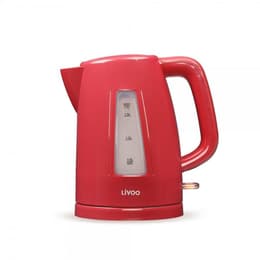 Livoo DOD184RC Rood 1,7000L - Waterkoker
