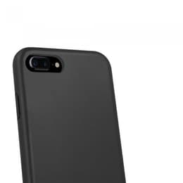 Hoesje iPhone 7 Plus/8 Plus - Natuurlijk materiaal - Zwart