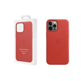 Apple Leren hoesje iPhone 12 Pro Max Leren hoesje - Leer Rood