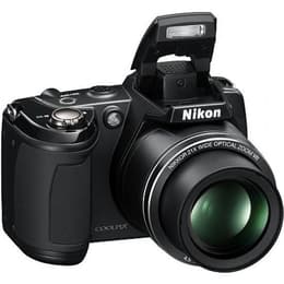 Bridge camera Coolpix L310 - Zwart + Nikon Wide Optical Zoom VR Nikkor 25-525mm f/3.1-5.8 f/3.1-5.8
