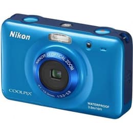 Compactcamera Nikon Coolpix S30 - Blauw + Lens Nikon Nikkor 3X Optical Zoom