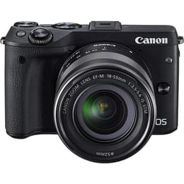 Hybride Canon EOS M3 - Zwart + Lens  18-55mm f/3.5-5.6ISSTM