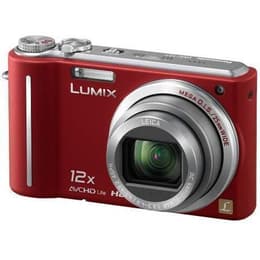Compactcamera Lumix DMC-TZ7 - Rood + Leica Leica 12x Optical Zoom DC Vario-Elmar ASPH Mega O.I.S. 25 mm f/3.3-4.9 f/3.3-4.9