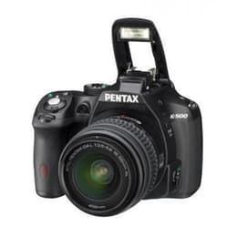 Spiegelreflexcamer Pentax K-500 - Zwart + Lens Pentax DA 18-55mm 1:3.5-5.6 AL