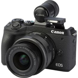 Reflex EOS M6 Mark II - Zwart + Canon EF-M 15-45mm f/3.5-6.3 IS STM f/3.5-6.3
