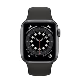 Apple Watch (Series 6) 2020 GPS + Cellular 40 mm - Aluminium Spacegrijs - Sportbandje Zwart