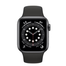 Apple Watch Series 6 (2020) GPS + Cellular 40 mm - Aluminium Spacegrijs - Sportbandje Zwart