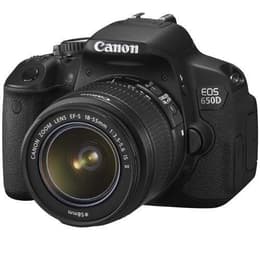 Reflex EOS 650D - Zwart + Canon Canon EF-S 18-55 mm f/3.5-5.6 IS II f/3.5-5.6