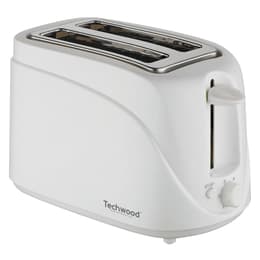 Broodrooster Grille Pain 2 avec Fentes, Techwood TGP-202 - Coloris Blanc sleuven - Wit